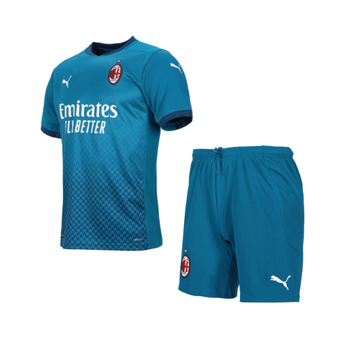 AC Milan Kids Third Away Soccer Kits Shirt with Shorts 2020/21